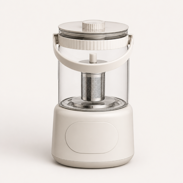 01_主图 Multi-Function Glass Health Kettle with Tea Infuser, Removable Components & Smart Heating