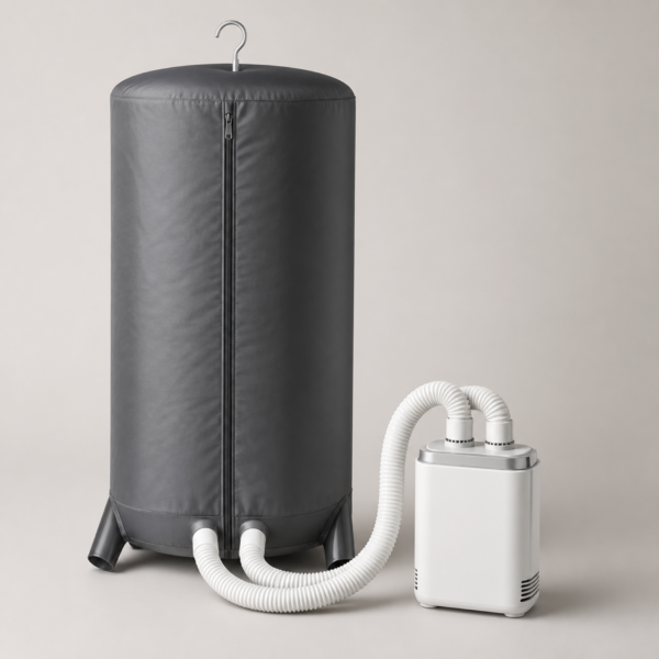 01_主图 Dual-Hose Portable Multifunction Clothes & Shoe Dryer with Hanging Drying Bag