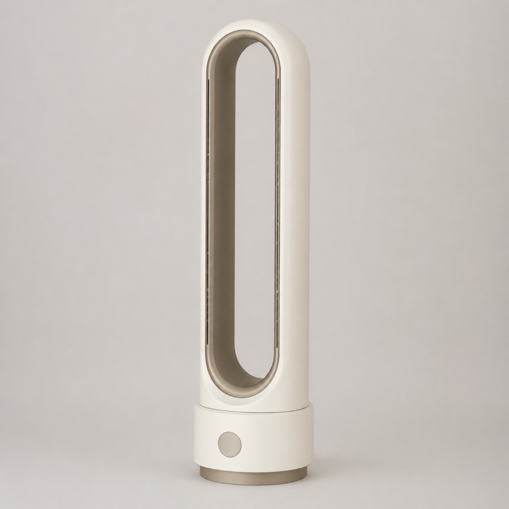 Bladeless Tower Fan with Gentle Airflow, Quiet Operation & Oscillation for Home