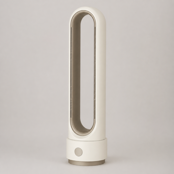 01_主图 Bladeless Tower Fan with Gentle Airflow, Quiet Operation & Oscillation for Home