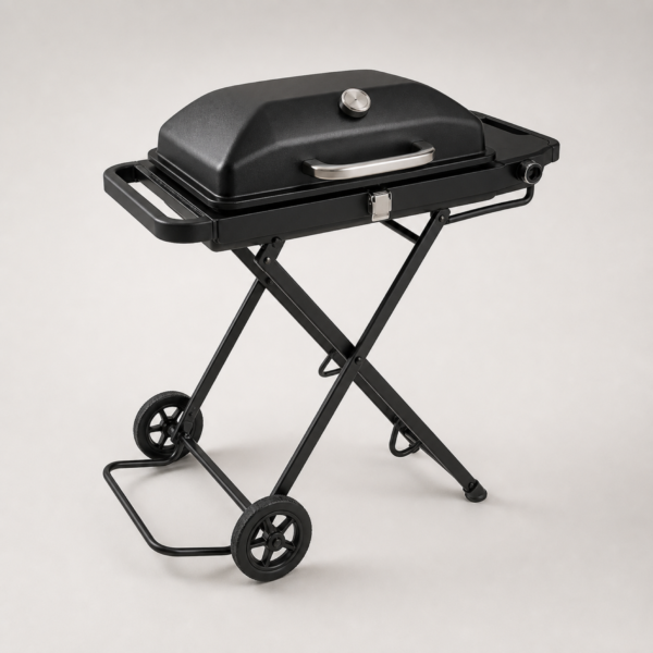 01_主图 Portable Gas BBQ Grill with Folding Carry Design for Patio, Camping & Outdoor Cooking