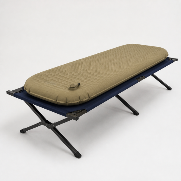 01_主图 Emergency Inflatable Mattress & Folding Cot Set with Heavy-Duty X-Frame