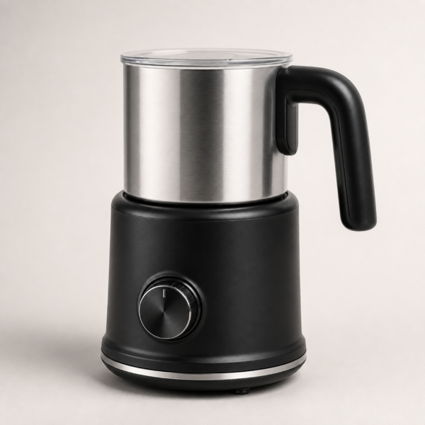 01_主图 Electric Milk Frother with Heating Base for Latte, Cappuccino & Hot Milk