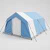 01_主图 Heavy-Duty 20m² Folding Disaster Relief Tent with Galvanized Steel Frame, 3000mm Waterproof Oxford Fabric & 8–10 Person Capacity