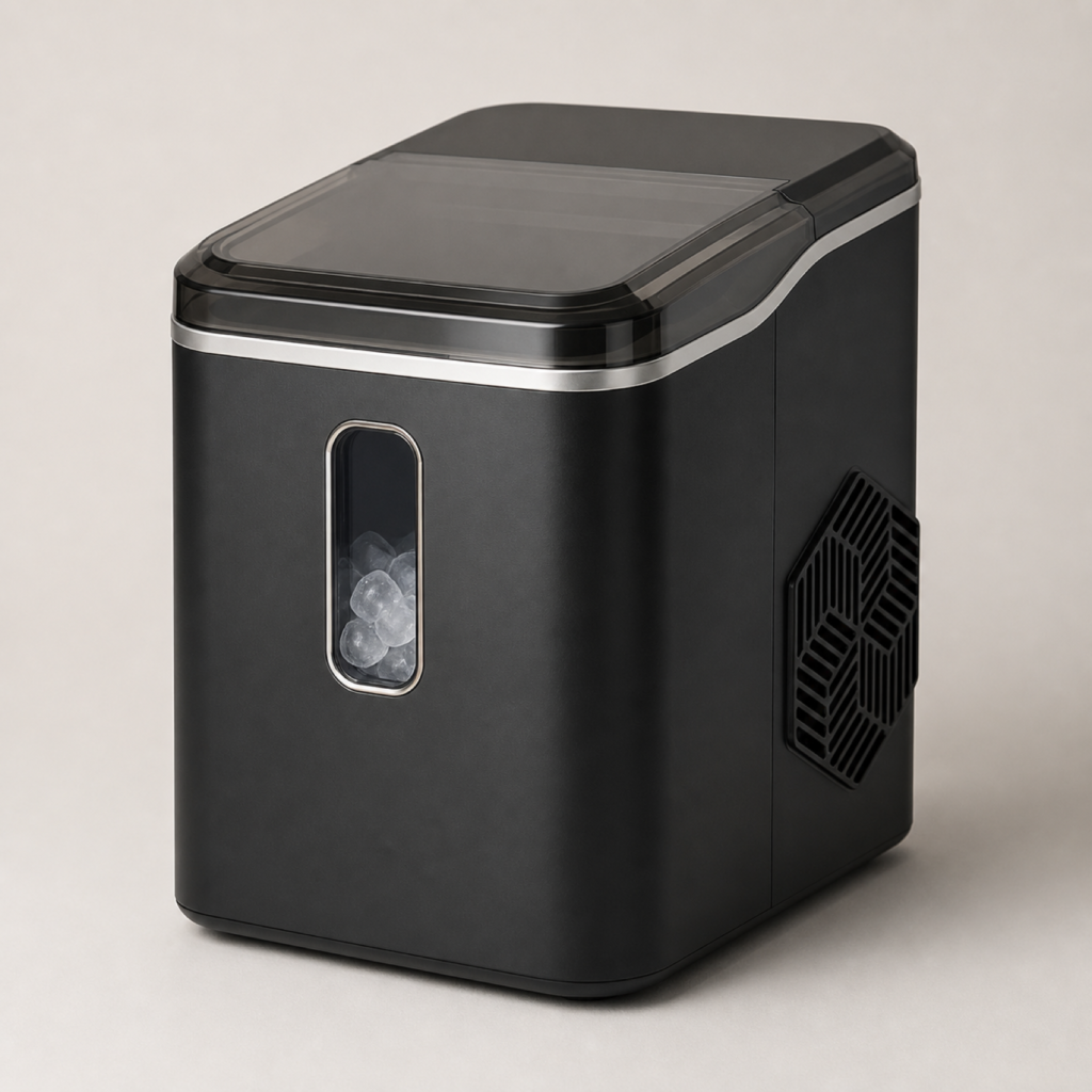 Countertop Nugget Ice Maker with Chewable Ice, Removable Basket & Viewing Window