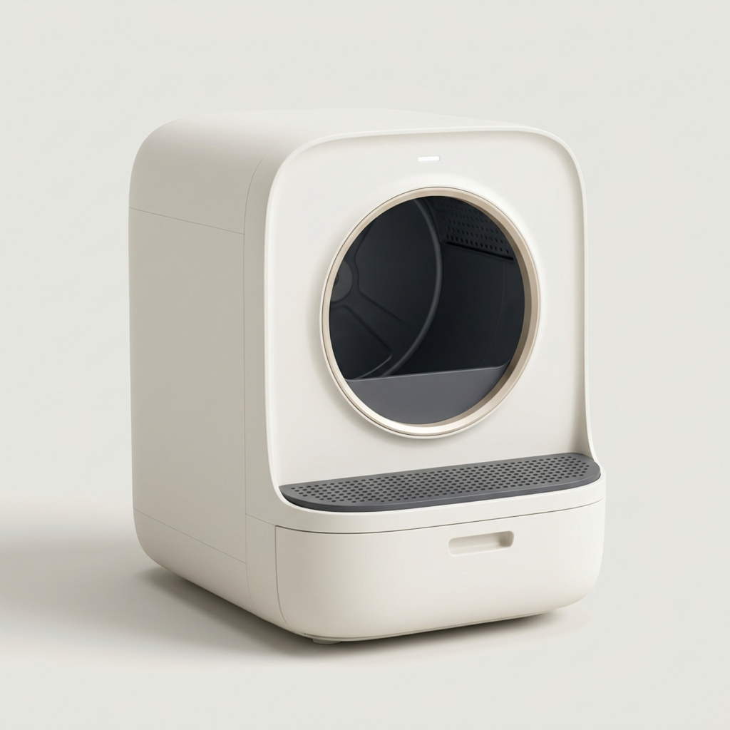 Smart Self-Cleaning Cat Litter Box with Sealed Waste Drawer & Safety Sensors