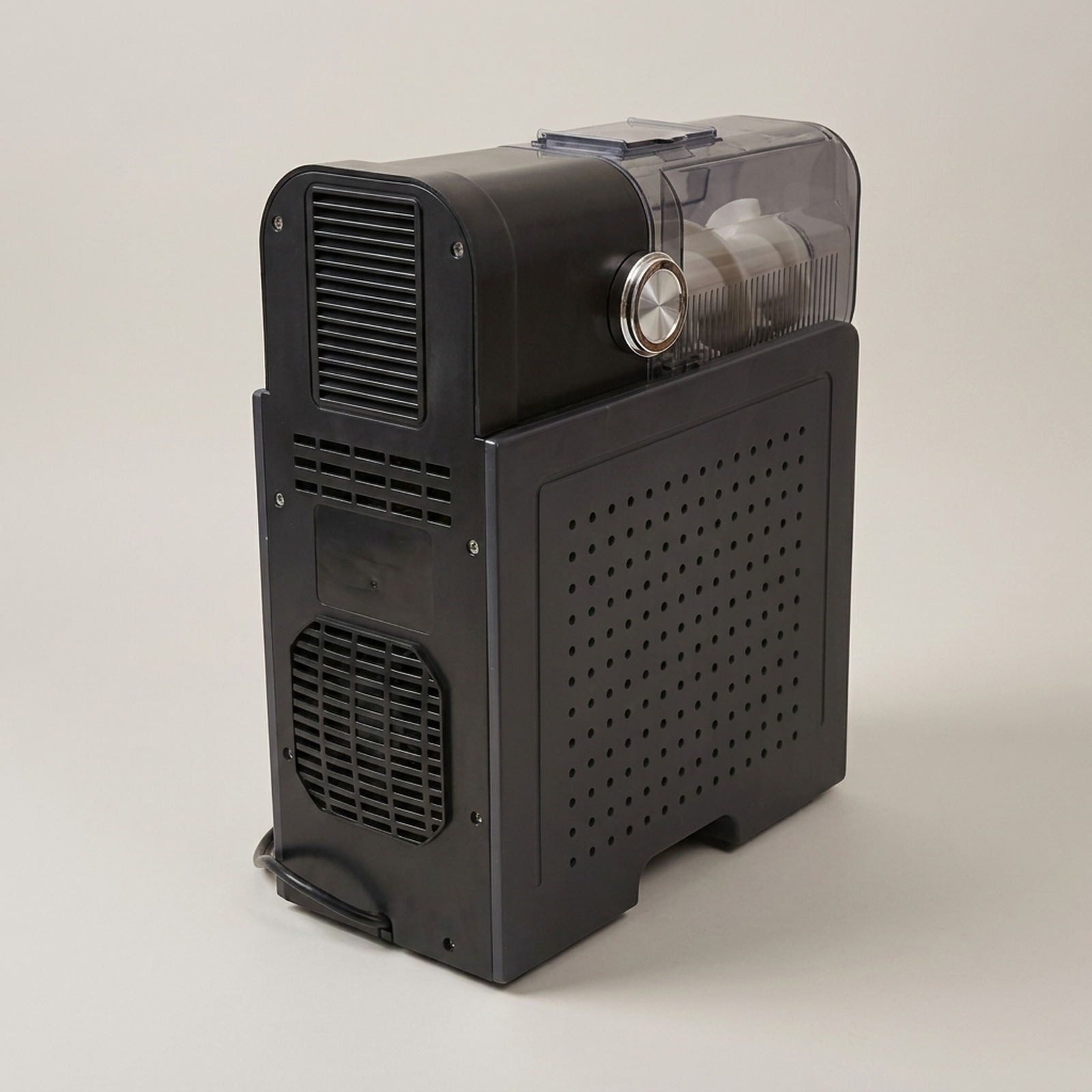 Frozen beverage slush machine side and rear product view