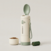 02_主图_三合一配件展示 3-in-1 Portable Pet Travel Water Bottle with Food Container & Waste Bag Dispenser