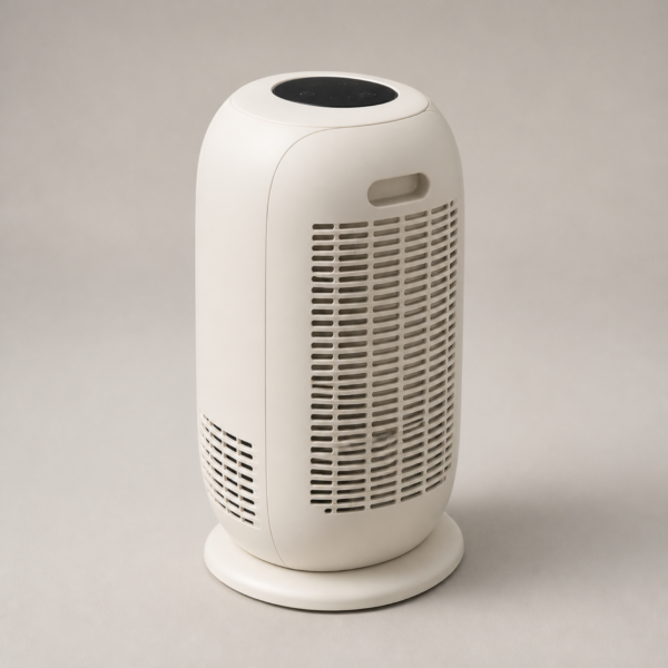 02_产品另一角度 Smart Voice-Controlled PTC Ceramic Space Heater with Touch Panel & Rapid Heating