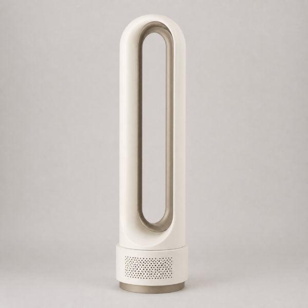 02_产品另一角度 Bladeless Tower Fan with Gentle Airflow, Quiet Operation & Oscillation for Home