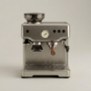 02_正面展示 Semi-Automatic Espresso Machine with Integrated Grinder, Pressure Gauge & Steam Wand