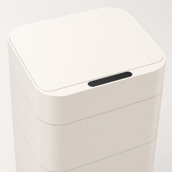 02_细节_感应上盖 30L Fully Automatic Smart Trash Can with Touch Control, Auto Sealing & Automatic Bag Replacement