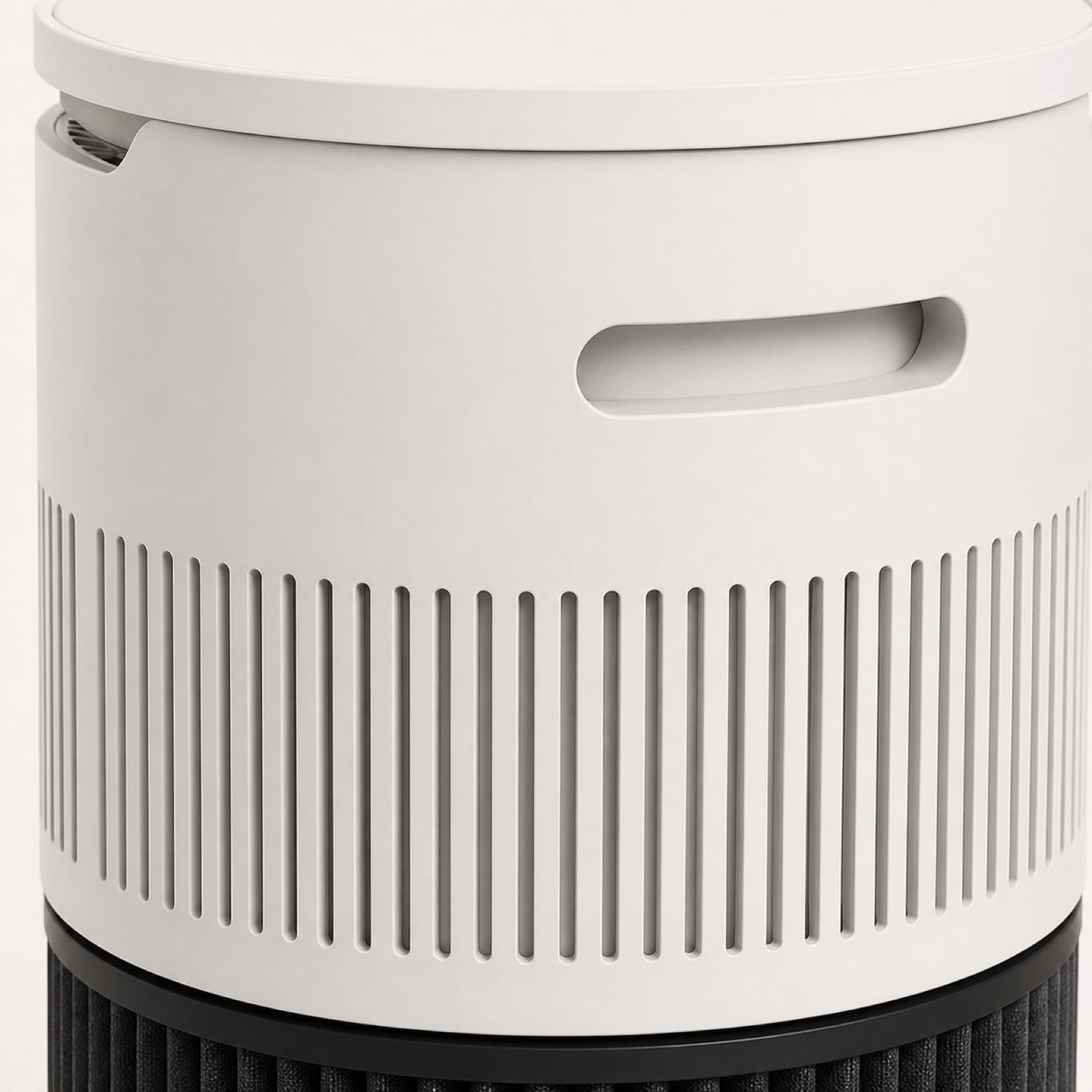Pet air purifier with large surrounding air intake grille