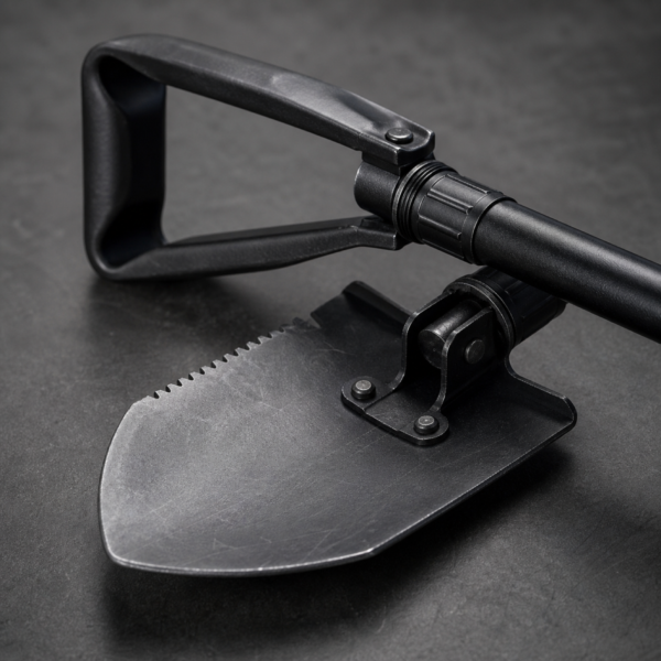 02_细节图 Multi-Function Folding Engineer Shovel with Pick, Saw Edge, Pliers & Glass Breaker