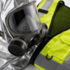 02_细节图 Emergency Smoke Escape Hood & Hi-Vis Reflective Safety Vest Set with Dual-Filter Full-Face Respirator