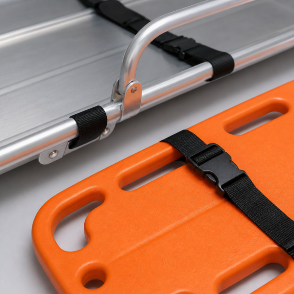 02_细节图 Portable Folding Emergency Rescue Stretcher with Aluminum Scoop Stretcher & HDPE Spine Board