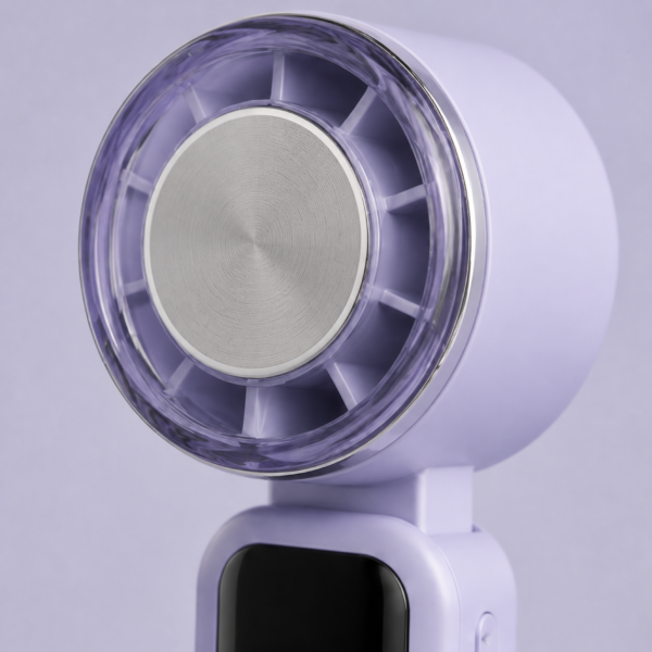 03_制冷片细节 Foldable Handheld Cooling Fan with Cold Plate, Digital Display & Desktop Base