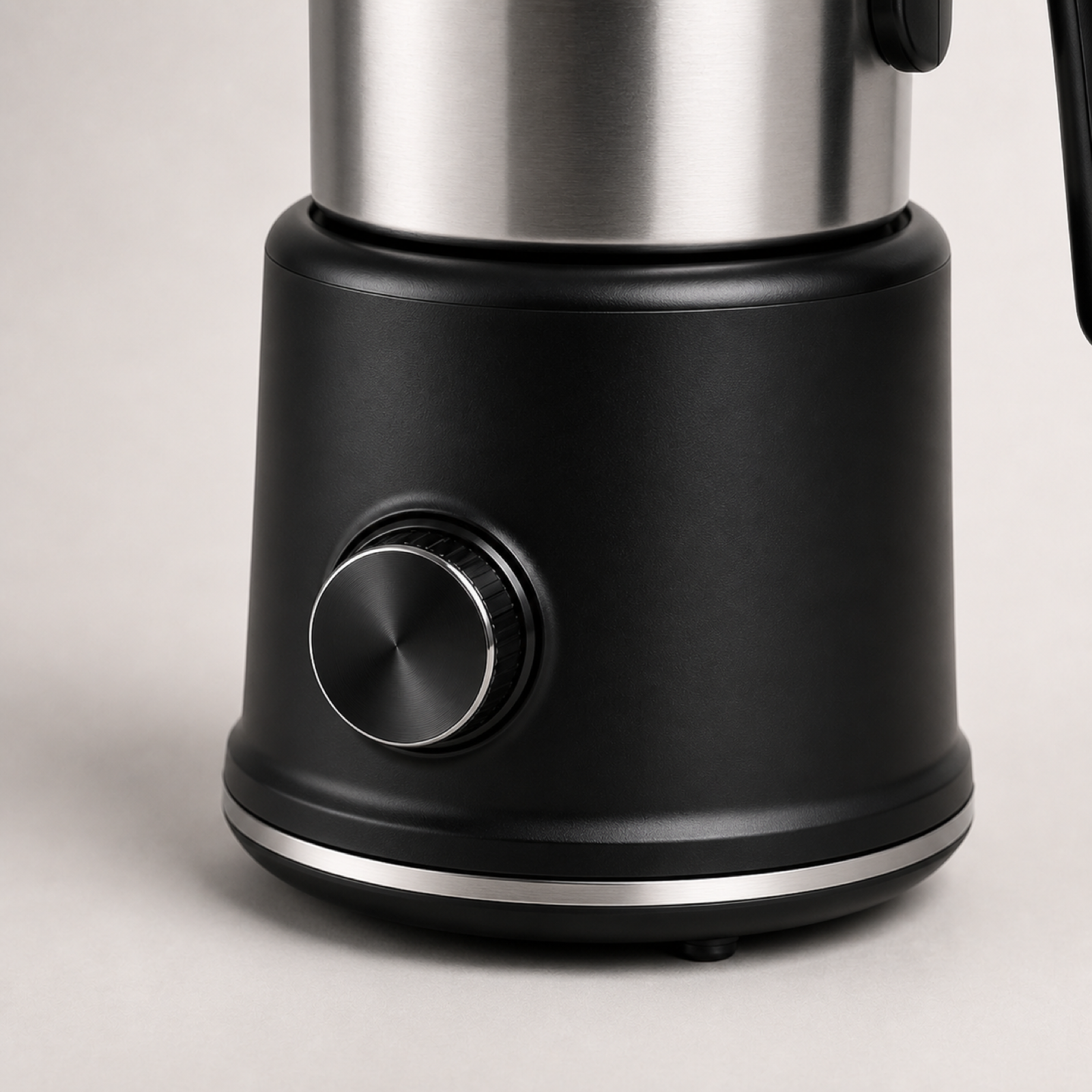 Electric milk frother heating base and control system