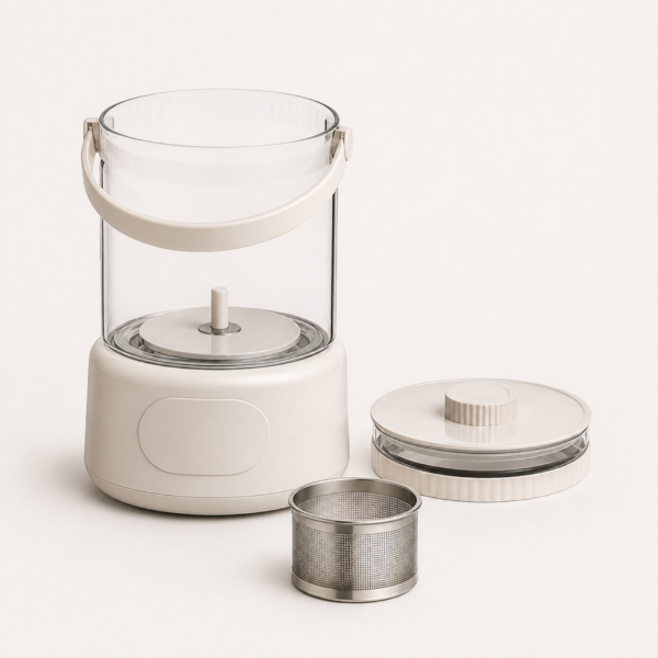 03_细节_可拆组件 Multi-Function Glass Health Kettle with Tea Infuser, Removable Components & Smart Heating