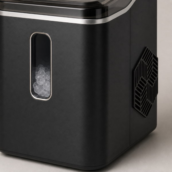 03_细节_视窗与散热 Countertop Nugget Ice Maker with Chewable Ice, Removable Basket & Viewing Window