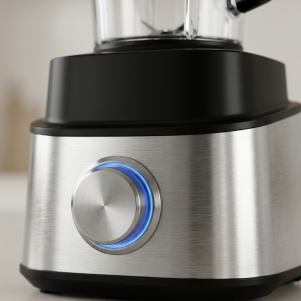 03_细节图_LED旋钮与金属机身 Multi-Function High-Speed Blender & Food Processor System