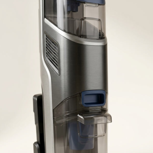 03_细节图_清污水双水箱结构 Smart Cordless Wet Dry Floor Washer with Self-Cleaning Roller & Dual Water Tank System