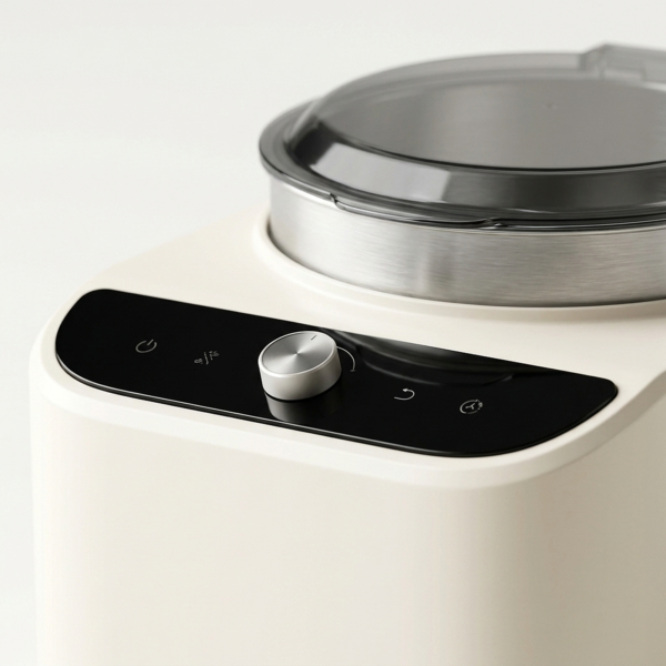 04_和面机_触控面板细节 Electric Dough Mixer with Stainless Steel Bowl & Smart Control