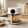 04_场景_可视烹饪 Digital Air Fryer with Color Touchscreen, Glass Cooking Bowl & Visible Cooking Design