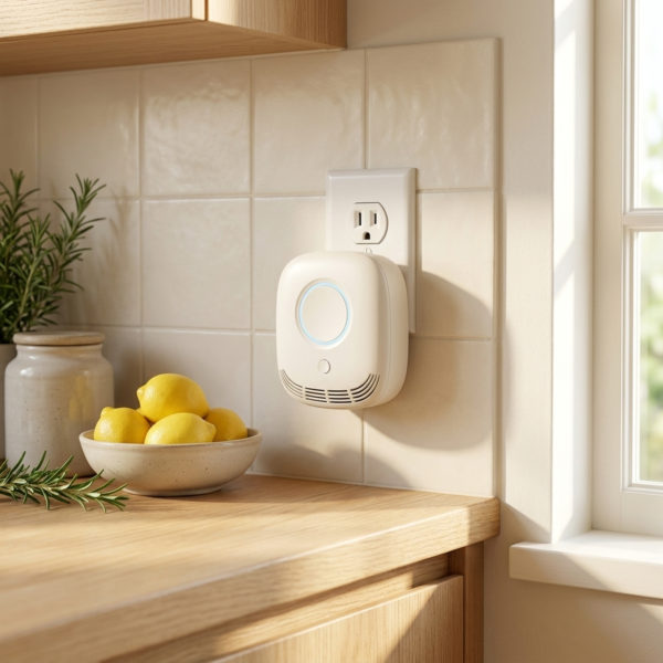 04_场景图_清新厨房 T02 Ionic Air Purifier | Consumable-Free & Smart Touch Control