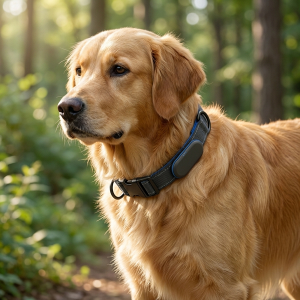 04_场景图_金毛犬户外GPS安全追踪 Smart GPS Dog Collar with Bluetooth Tracking & Activity Monitoring