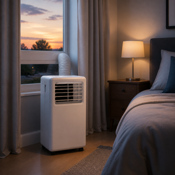 05_卧室制冷场景 Portable Air Conditioner with Cooling, Dehumidifying & Fan Modes for Home Use