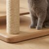 Modern 68.9" Solid Wood Cat Tree with Acrylic Space Capsule