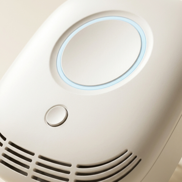 05_细节图_环形灯与按键 T02 Ionic Air Purifier | Consumable-Free & Smart Touch Control