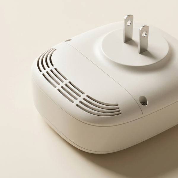 06_细节图_通风孔与插头 T02 Ionic Air Purifier | Consumable-Free & Smart Touch Control