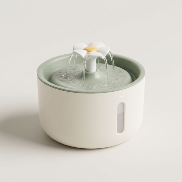 07_花瓣活水智能饮水机 Smart Pet Water Fountain Series – Stainless Steel, UVC, Flower Flow & Ceramic Models