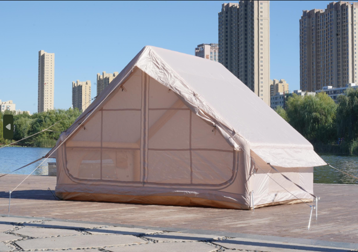 6.3m² Minimalist Inflatable Tent | Single Door Privacy Cabin