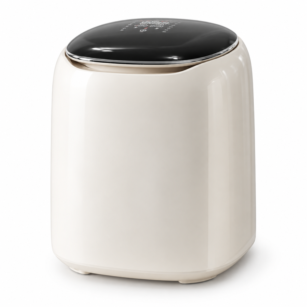 XP-V02 Mini Washer-Dryer with 4L Tub, 6 Wash & Dry Programs, 15-Min Quick Wash & 24H Fresh-Air Care