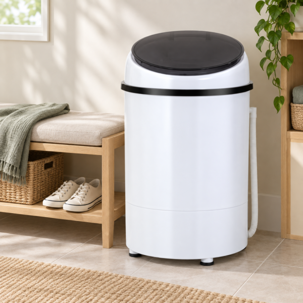 7908 Compact Shoe Washer with Full-Wall Brush System, 40L Tub & Wash + Spin Functions